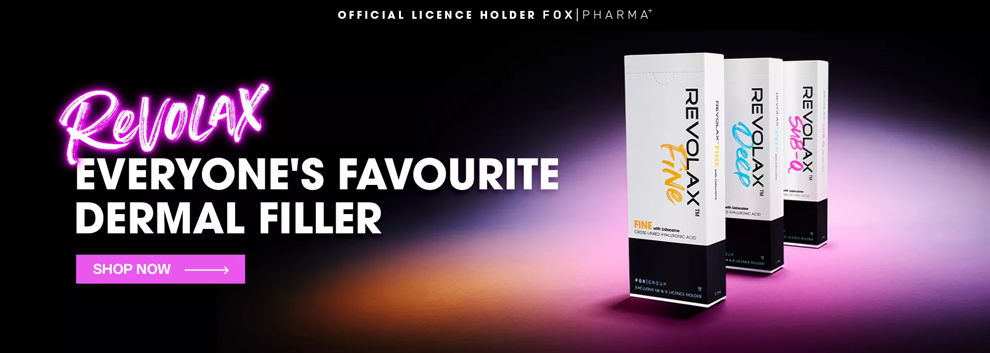 REVOLAX Everyone's Favourite Dermal Filler desktop banner